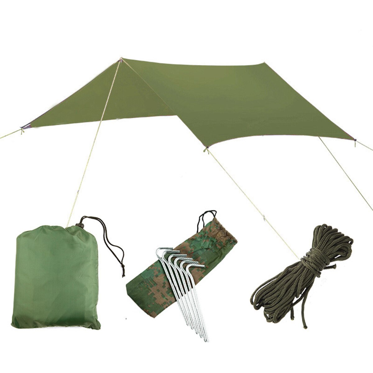 Cheap Goat Tents Outdoor Waterproof UV Resistant Camping Tarp Folding Tent Beach Shade Tarp Multifunctional Sunscreen Beach Pergola Shade Tent Tents 